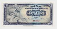 Jugoslavija 50 dinarjev 1965 velike številke a-UNC