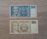 Jugoslavija, 50 in 100 dinarjev