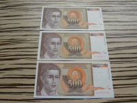 Jugoslavija 500 dinarjev 1991 - UNC