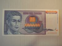 Jugoslavija 500,000 dinarjev 1993 serija AA UNC.Obdobje hiperinflacije