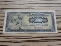 Jugoslavija 5000 dinarjev 1955 - brez 2