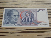 Jugoslavija 5000 dinarjev 1985 - UNC