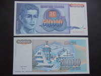 JUGOSLAVIJA 500000 dinara 1993 UNC