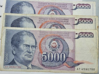 Jugoslovanski bankovec 5.000