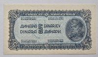 JUGOSLAVIJA - 5 dinarjev 1944, z vodnim znakom, brez nitke