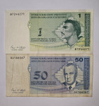 Prodam bankovca 50 feningov 1 konvertibilna marka Bosna in Hercegovina