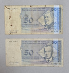 Prodam bankovca Bosna in Hercegovina 2x 50 feningov