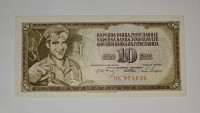Prodam bankovec 10 dinarjev 1968 barok številke UNC