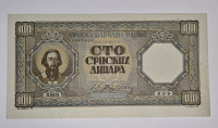 Prodam bankovec 100 dinarjev 1943