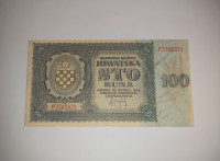 Prodam bankovec 100 hrvaških kun 1941