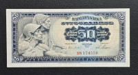 Prodam bankovec 50 sinarjev 1965 vel.številke aUNC