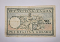 Prodam bankovec 500 dinarjev 1935