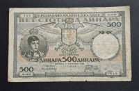 Prodam bankovec 500 dinarjev 1935