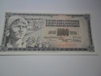 SFR JUGOSLAVIJA BANKOVEC 1000 DINARJEV 1978 AV