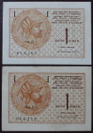 SHS - 1 dinar - 1919 - serije 4E + 72E