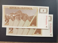 Slovenija 1990 2 tolarja ZA UNC