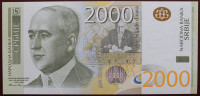 Srbija - 2000 dinara - 2012 - UNC - serija  AA0006100