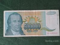 Srbija 500000 Dinarjev 1993