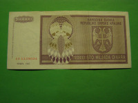 SRPSKA KRAJINA (KNIN) 1993 - 100000 DINARA - PRODAM
