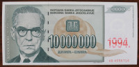 YU - 10000000 dinara - 1994 - UNC