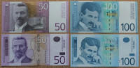 YU/Srbija - Lot - 4 bankovcev
