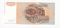 ZR Jugoslavija 10000 DIN 1992 UNC brez pike za 1992 in s piko nad O