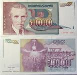 ZR Jugoslavija 5000000 DIN 1993 F