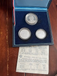 3 x SREBRNIK TITO proof set Jugoslavija 1980 Vukovarski kongres (otaku