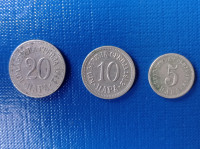 5 para, 10 para,  20 para 1912 Kraljevina Srbija
