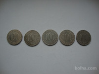 JUGOSLAVIJA 100.DINARJEV L.1985 5.kom.