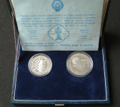Jugoslavija, 100 in 150 Dinarjev, 1990, srebro, Šahovska olimpijada