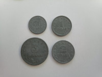 Jugoslavija kovanci 1945 SET 50 para, 1, 2, 5 Dinara