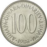Kovanci SFRJ, Jugoslavija 100 dinarjev 1985 - 1988 - XF