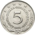Kovanci SFRJ, Jugoslavija 5 dinarjev 1971 - 1981 - XF