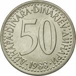 Kovanci SFRJ, Jugoslavija 50 dinarjev 1985 - 1988 - XF