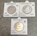 SPOMINSKI KOVANCI JUGOSLAVIJA - 3 RAZLIČNA