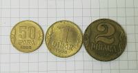 !"Kraljevina Jugoslavija - 50 par, 1 in 2 dinarja 1938
