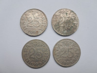 Kraljevina SHS 25 PARA 1920 4 kosi