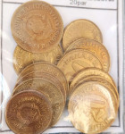 Lot kovancev 20 par  VF Jugoslavija
