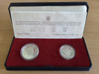 SFR Jugoslavija 3000 DIN in 5000 DIN 1987 Vuk Karadžić PROOF srebrnika