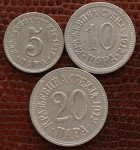 Srbija - Lot - 5-10-20 para - 1912