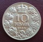 YU - 10 dinara - 1938 - UNC
