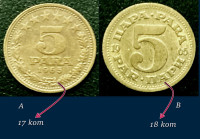 YU 5 para A, B