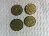 Yugoslavija, kovanec 10 in 20 dinarjev, naprodaj
