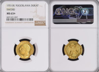 Zlatnik 1 Dukat 1931 NGC MS 63+