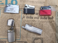 LOT - starodobni vžigalniki kovinski RETRO
