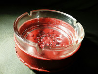 VINTAGE PEPELNIK V RDEČEM USNJU