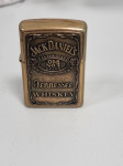 Zippo Jack Daniels vžigalnik, polirana medenina