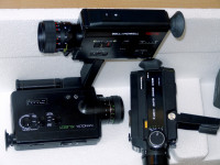4x Super-8 video kamera Canon Minolta Yashica Bell Howell, testirano