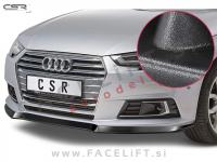 Audi A4 / B9 8W (15-19) / podaljšek sprednjega odbijača / črni (mat)